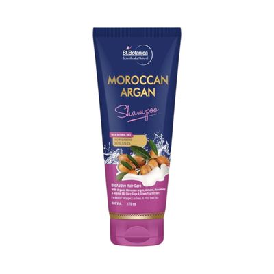 St.Botanica Moroccan Argan Hair Shampoo To Nourish Dull Dry & Frizzy Hair No Parabens & Sulphates