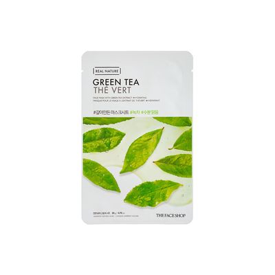 Real Nature Green Tea Face Mask | Sheet Mask
