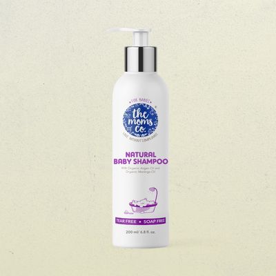 The Moms Co Tear - Free Natural Baby Shampoo For Kids | Cream | 0+ months