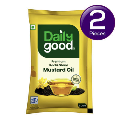 Premium Kachi Ghani Mustard Oil Pouch Combo