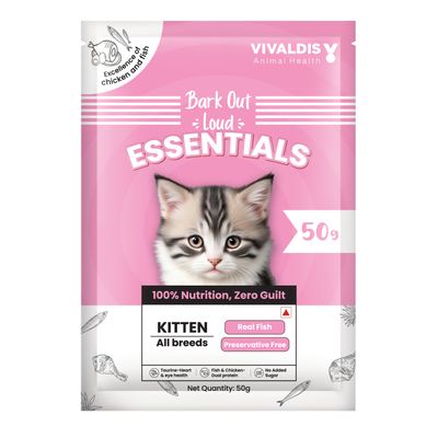 Essentials Kitten Dry FOOD | Fish & Chicken | No Preservatives