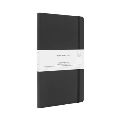 Executive Series Medium Ruled Pages Notebook | 192 Pages | Smart Size 12 x 21 cm | Black