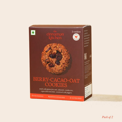 Berry, Cacao, Oat Cookies