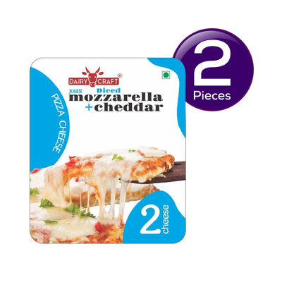 John Diced 2 Cheese (Mozzarella + Cheddar) Combo