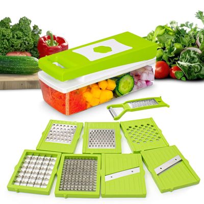 Perpetual 9 in 1 Multipurpose Vegetable Chopper | Green
