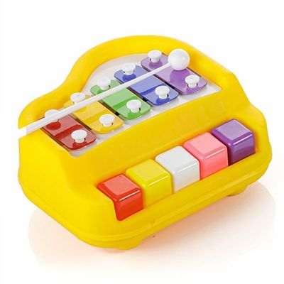 Plastic Musical Piano Xylophone for Kids, Non-Toxic Suitable for Above 3 Years | Yellow