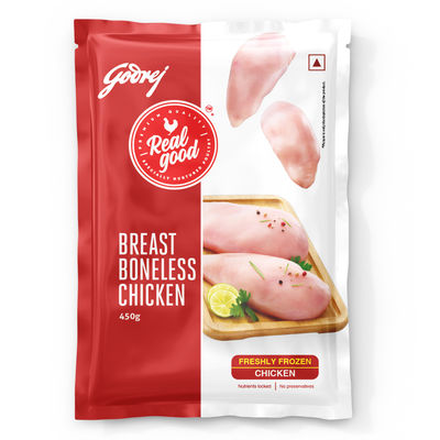 Godrej Real Good Chicken Breast Boneless | Freshly Frozen | No Hormones, No Preservatives