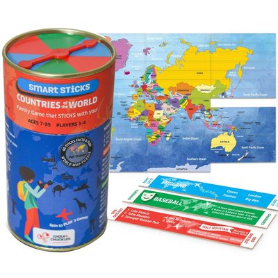 Chalk And Chuckles Smart Sticks Countries Of The World Game