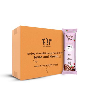 FIT Nutrition Mini Protein Bar Choco Berry 17% High Protein Pack Of 12