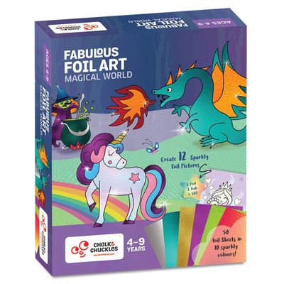 Chalk And Chuckles Fabulous Foil Art-Magical World Craft Kit