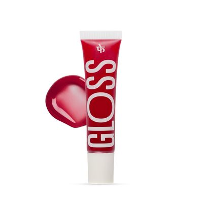 Peptide Lip Gloss Passionfruit Oil & Argireline Shade Sizzling Sheer Cherry Red Gloss