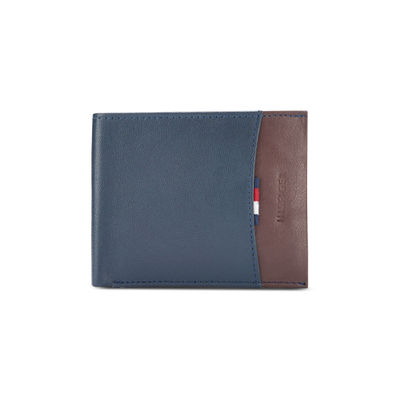 Mudcreek Global Coin Wallet | Navy & Wine | 11.5 x 2 x 9.5 cm