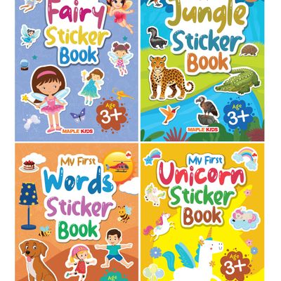 Sticker Books Fairy | Jungle | Words | Unicorn