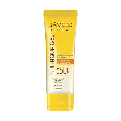 Sun Aqua Gel SPF 50 PA+++ | Lightweight | Water-Like Texture | 1% Hyaluronic Acid