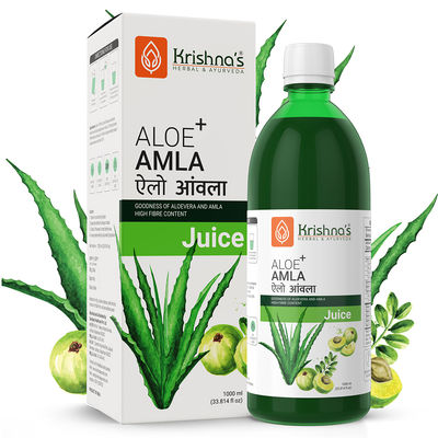 Krishna Herbal and Ayurveda Aloe Amla Mix Juice