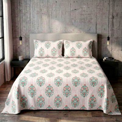 135 GSM King Bedsheet Set |250 x 275 cm| With 2 Pillow Covers