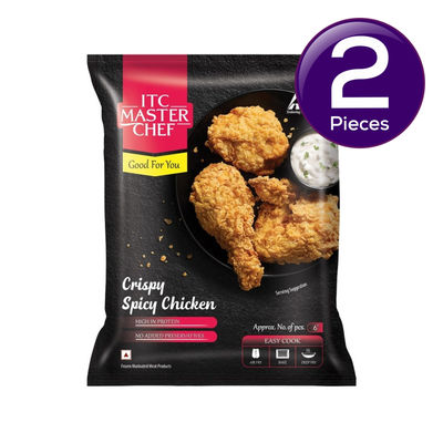 ITC Master Chef Crispy Spicy Chicken | High in Protein | No Added Preservatives | 6 pieces Combo