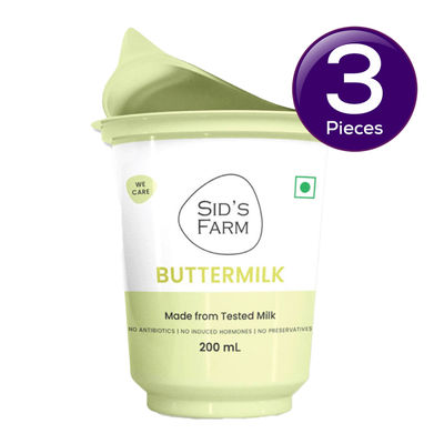 Buttermilk - No Artificial Flavours Or Preservatives. Made From Tested Milk | Combo