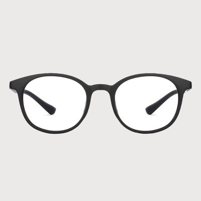Unisex Geometric TR90 Computer Glasses | Black - M
