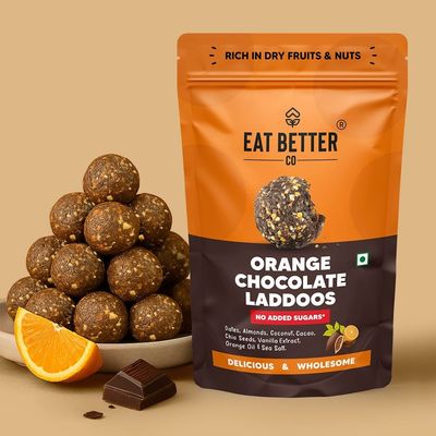Orange & Chocolate Laddoos | No Added Sugar | High Protein | Truly Natural