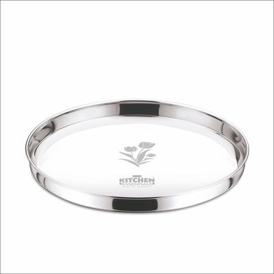 Kitchen Essentials Stainless Steel Np Thali 13 - Laser Etching