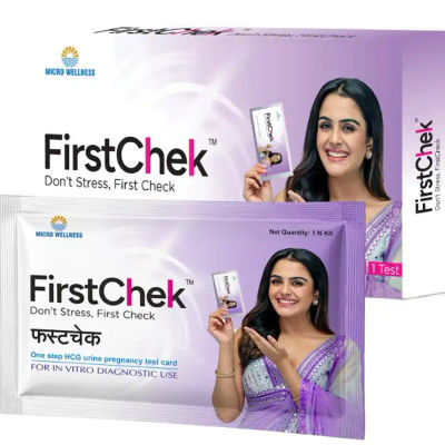 Firstchek Pregnancy Test Kit for Women with Urine Tray, Results in 5 Minutes, Easy to Use & High Accuracy