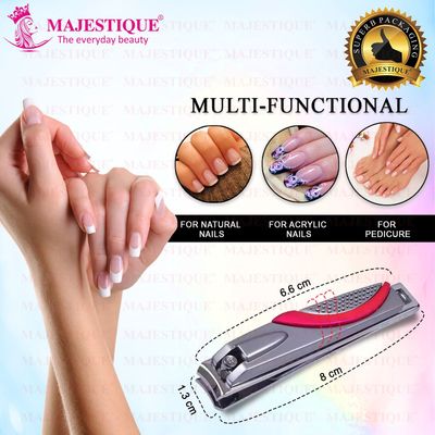 Glitter Nail Clipper with Comfort Grip - Stainless Steel | Color May Vary