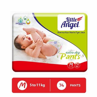 Extra Dry Pant Style Diaper | M | 74 pcs