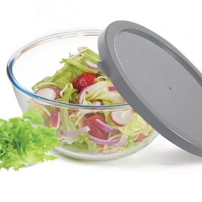 Treo By Milton 750 Ovensafe Mixing Borosilicate Glass Bowl With Quick Lid, 750 Ml, Transparent