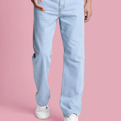 Men's Straight Fit Jeans | Light Blue 36
