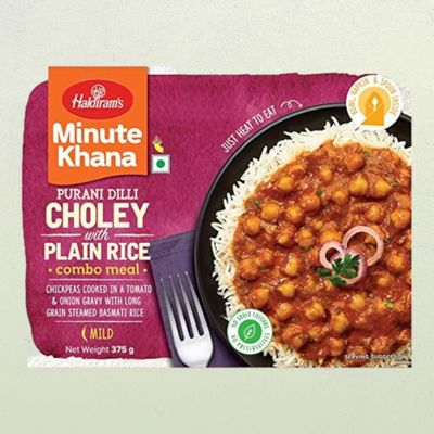 Ready To Eat Delhi Choley With Plain Rice