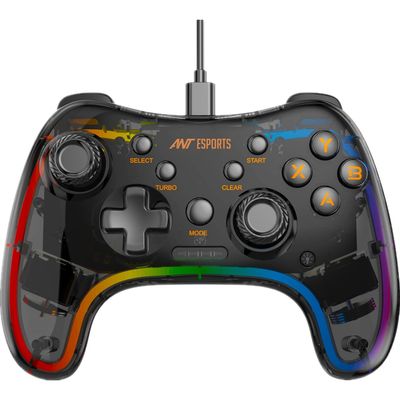 Gp110R Wired Game-Pad With Neon Rgb, Support Ps3, N-Switch Gaming Console