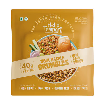 40g Protein Tempeh Crumbles | Tawa Masala | Heat & Add