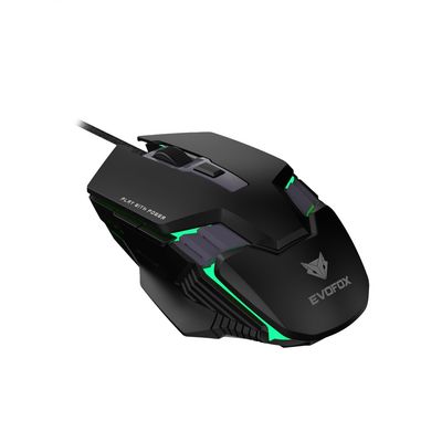 Spectre Wired Gaming Mouse, with Upto 3600 DPI Gaming Sensor | 6 Buttons Design | 1.5m Braided Cable - Black