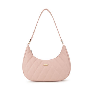Fastrack Quilted Shoulder Bag for Women | Pink