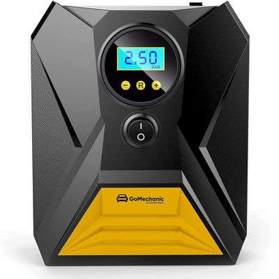 Digital Tyre Inflator For Car - 150 Psi, 12V Dc Portable Air Pump | Gusto T10