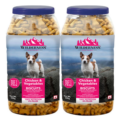 Chicken And Vegetable Biscuits Dog Treats ( Buy 1 Get 1 Free)
