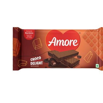 Amore Choco Flavoured Cream Wafer Biscuits