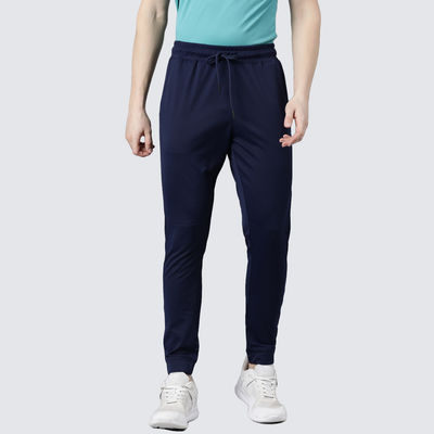 Mens Navy Slim Fit Track pant - Pack of 1 (M) Comfort Fit, Soft Fabric, Breathable