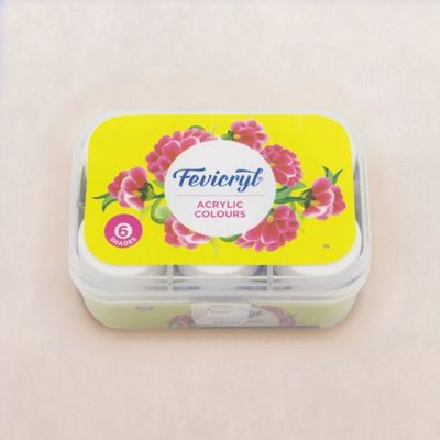 Fevicryl Acrylic Colour Set | 6 Shades | 10 ml each