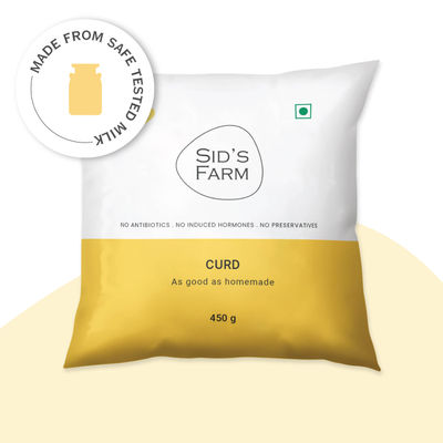 Curd - Made From Tested Milk (No Antibiotics . No Hormones . No Preservatives)