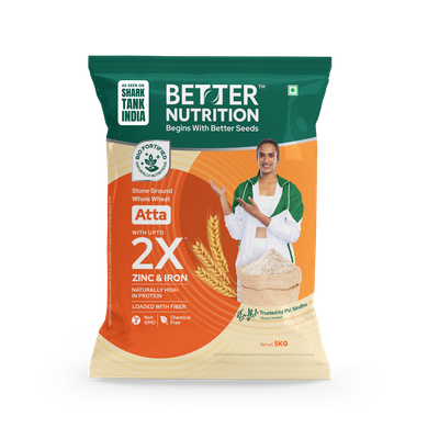 Biofortified Wheat Atta | High Protein | Rich in Iron & Zinc | No Maida