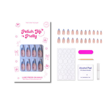 Polish Me Pretty Luxe Press On Nails - Glitzo - Almond Short
