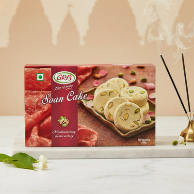 GRB Elaichi Soan Cake | Traditional Indian Sweet