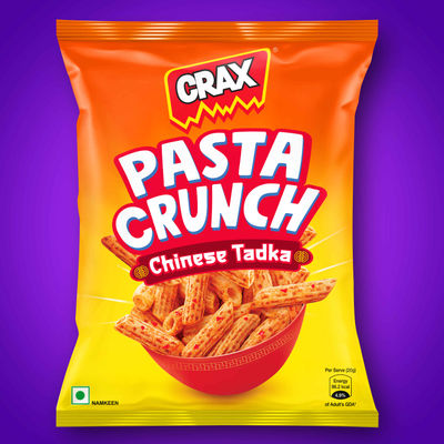 Pasta Crunch Chinese Tadka Puff Snacks
