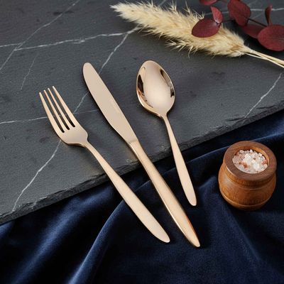 Cutlery | Set of 3 | Rose Gold | 304 Food Grade Stainless Steel
