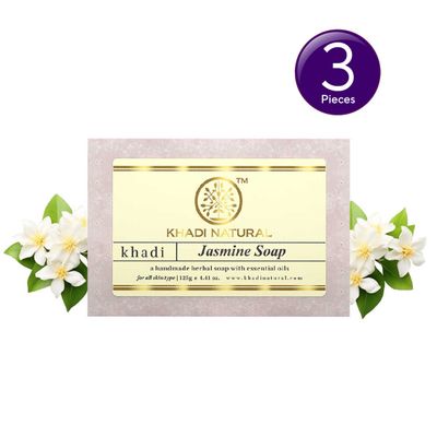 Khadi Natural Jasmine Handmade Soap Revitalizes Dull Skin Combo