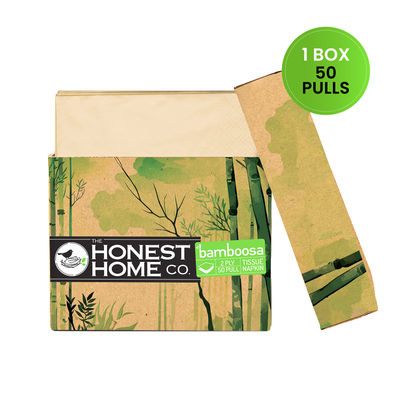 Bamboosa 2 Ply Napkin Tissue - 50 Pulls - Brown
