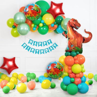 Dinosaur Theme Birthday Decor With Foil Balloon Set | Special You