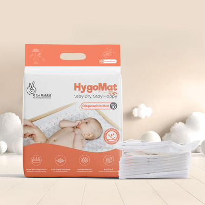 Hygo Mat Disposable Mat White Bunny DMHMW01 Feeding Nursing and Nursery